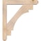 Ekena Millwork Merced Craftsman Smooth Bracket w/ Offset Brace, Douglas Fir, 5 1/2"W x 30"D x 34"H BKT0604X30X34MRC04SDF - alternate 3